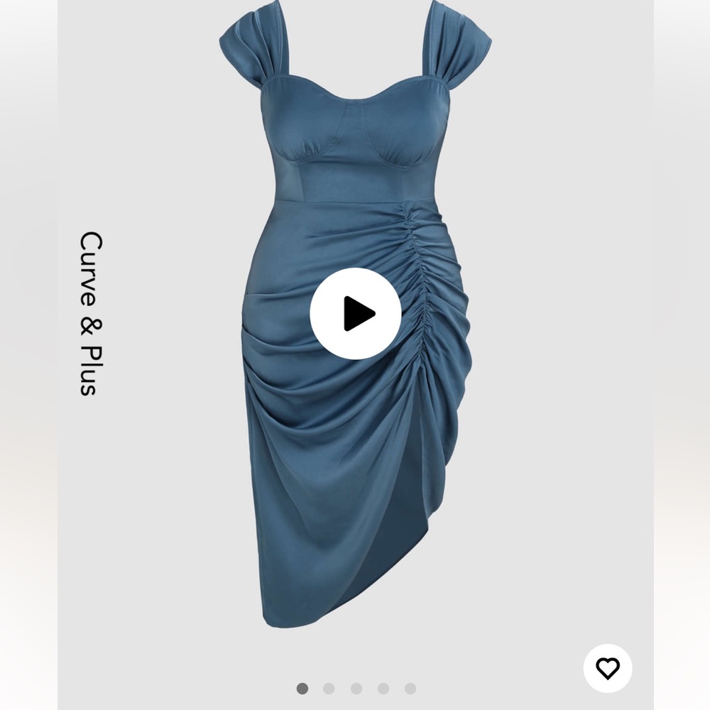 Blue cocktail dress